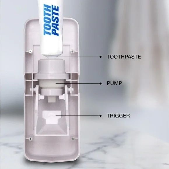 New in Box Press2Paste Hands Free Toothpaste Dispenser. Never used. Bonus holder - Picture 3 of 16